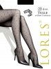 Lores Tulle 20 den–rajstopy w kropki z efektem tiulu, Made in Italy